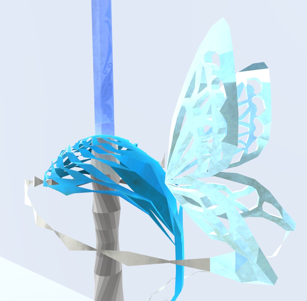 蝶々と鈴蘭のレイピア(VRChat向け)
