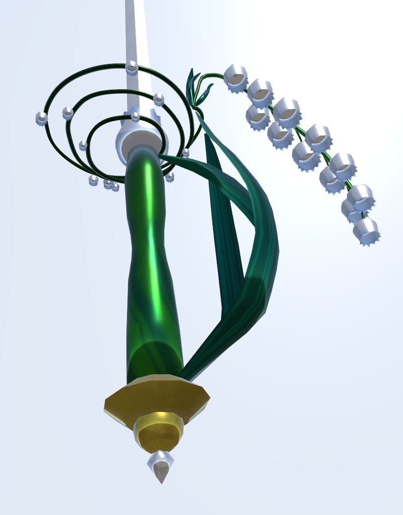 蝶々と鈴蘭のレイピア(VRChat向け)