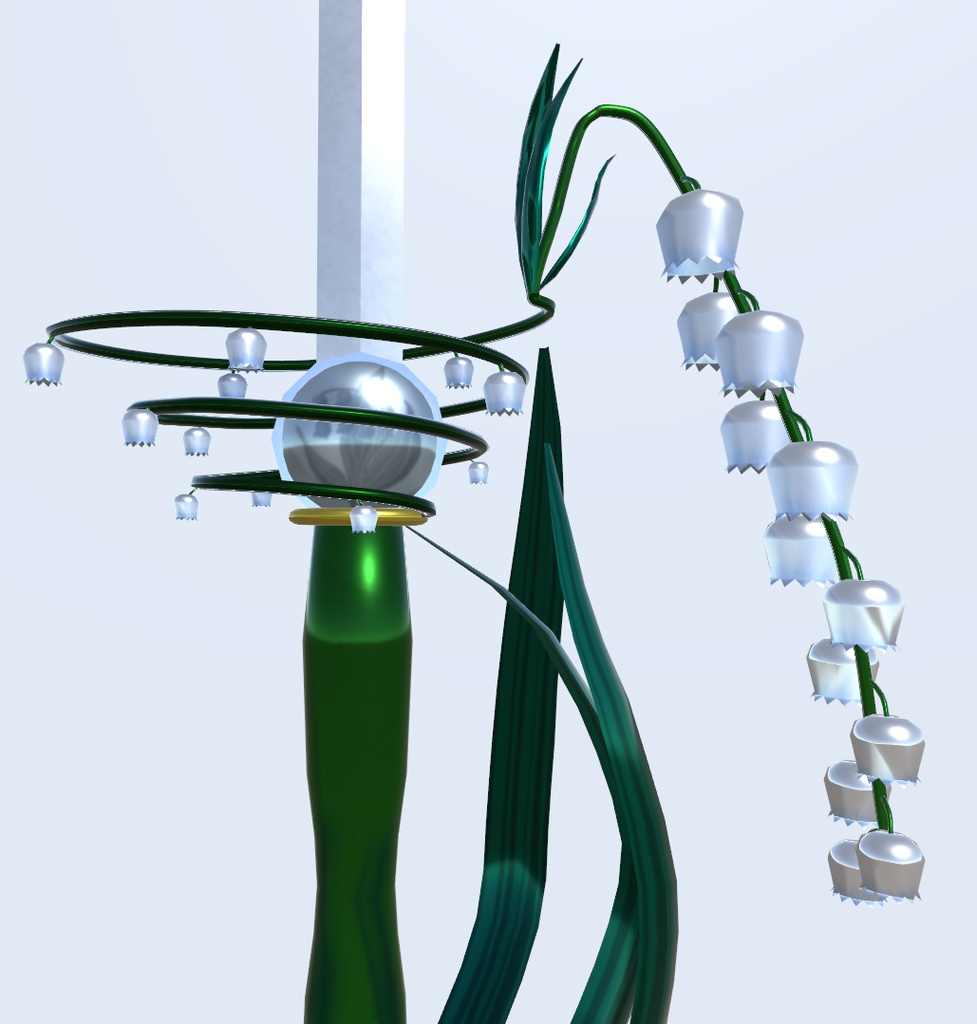 蝶々と鈴蘭のレイピア(VRChat向け)