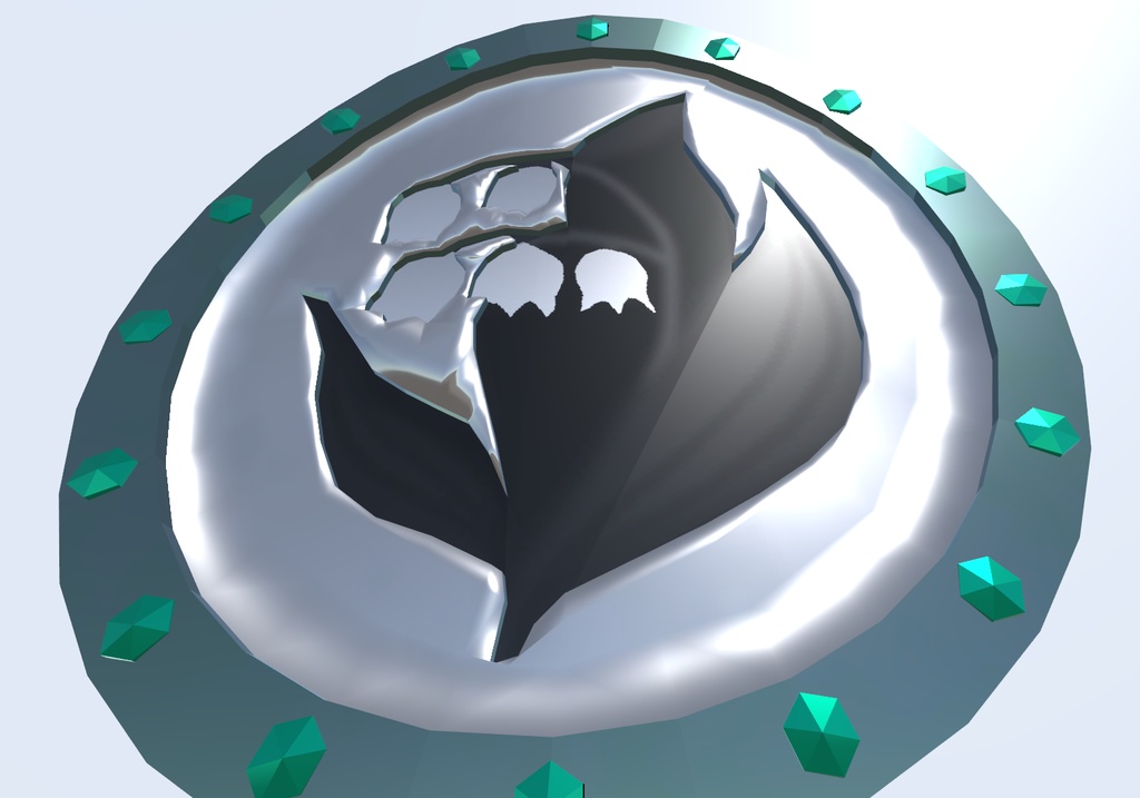 蝶々と鈴蘭の盾(VRChat向け)