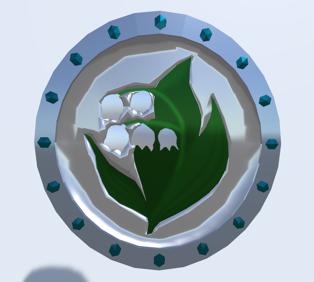 蝶々と鈴蘭の盾(VRChat向け)