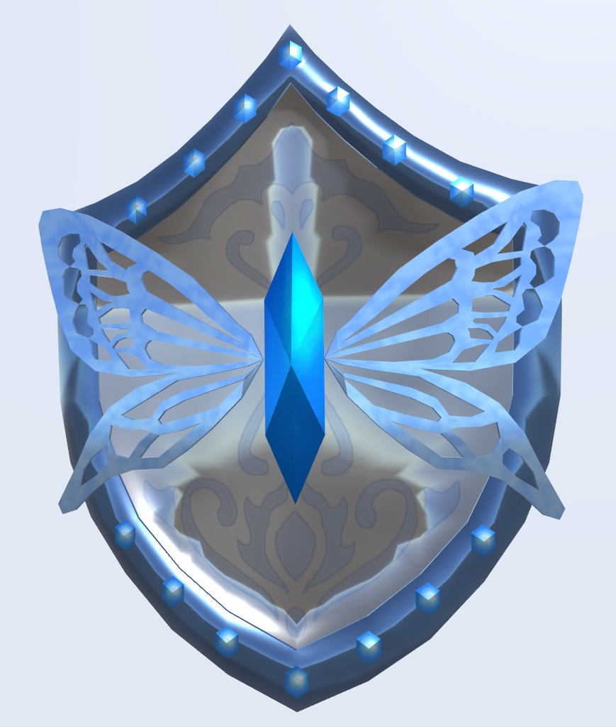 蝶々と鈴蘭の盾(VRChat向け)