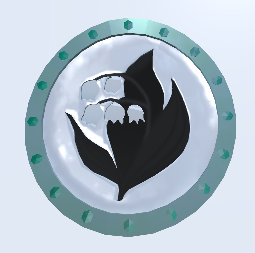 蝶々と鈴蘭の盾(VRChat向け)