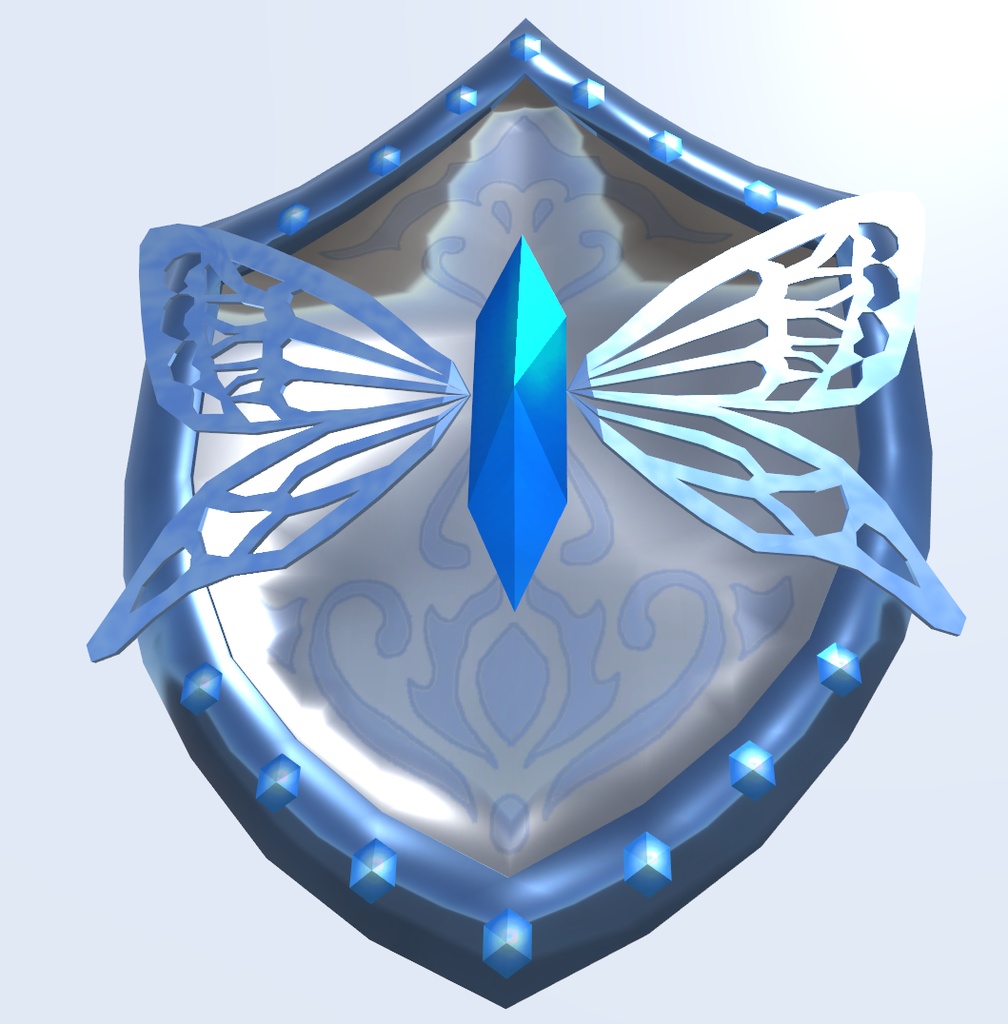 蝶々と鈴蘭の盾(VRChat向け)