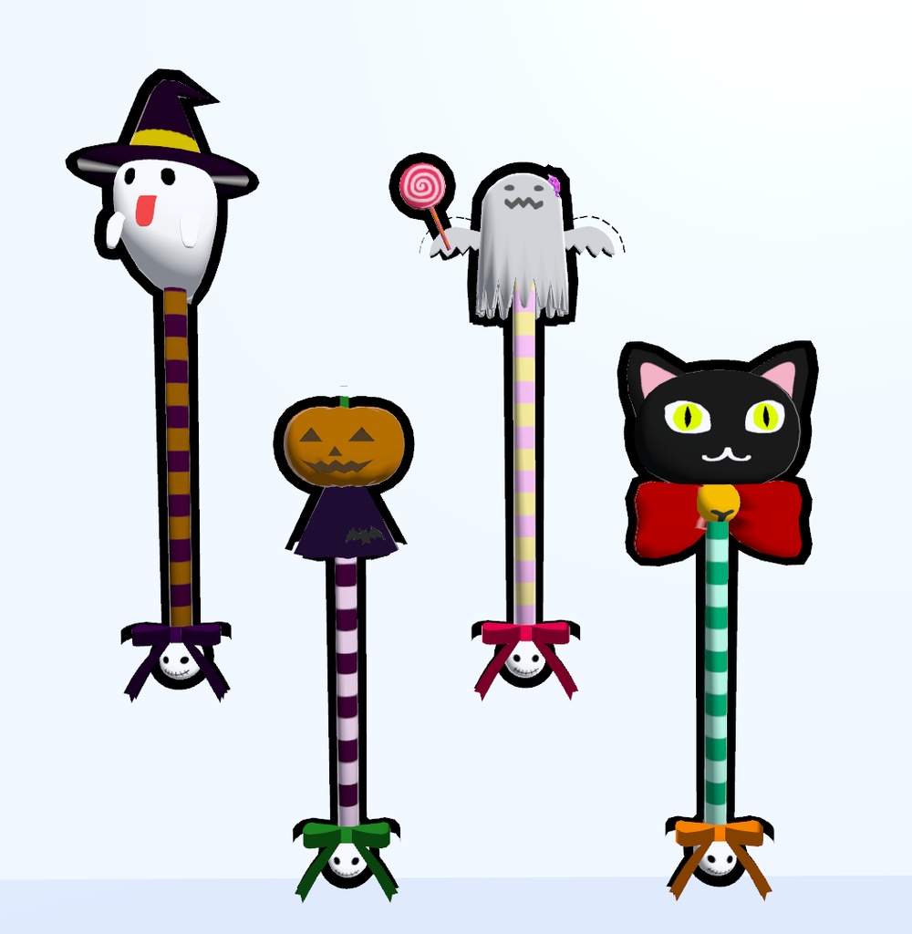 4種のハロウィンワンド