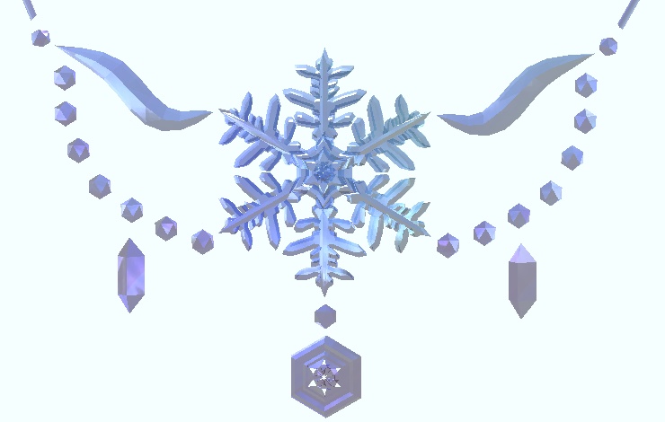 雪の結晶のアクセサリー
