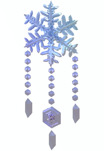 雪の結晶のアクセサリー