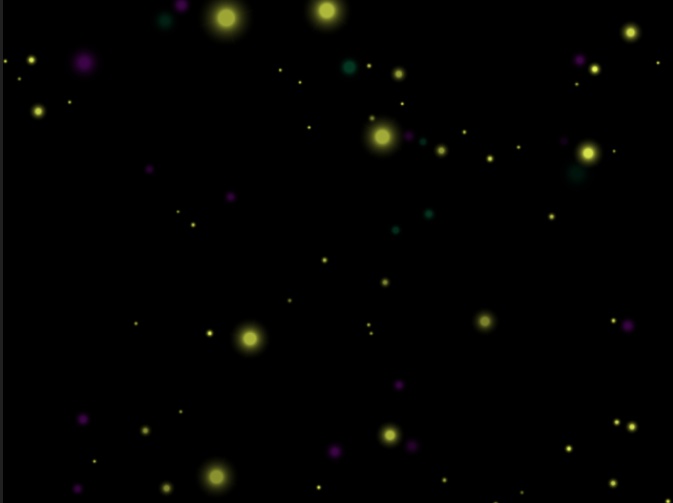 動く素材 光の粒子 4パターン×8色(背景透過)【ココフォリア/APNG素材】