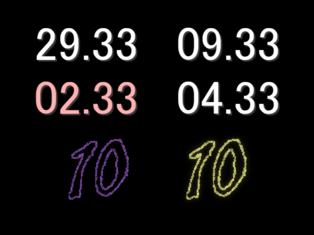 カウントダウン【無料有】(背景透過)【ココフォリア/APNG素材】