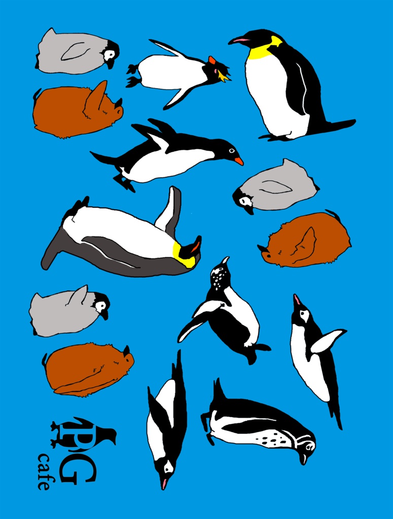 ★ペンギンカフェ★ペンギンブランケット