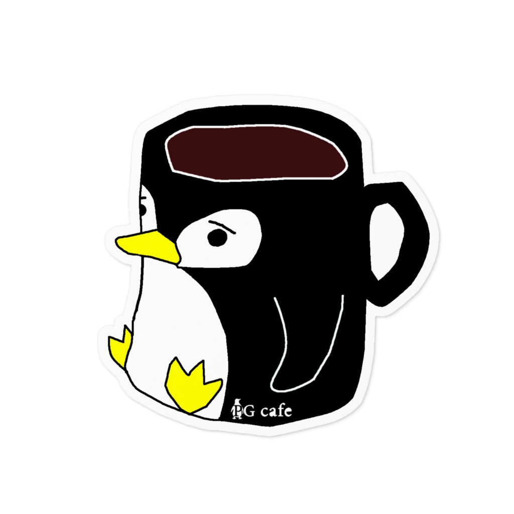 ★PGcafe★黒verステッカー