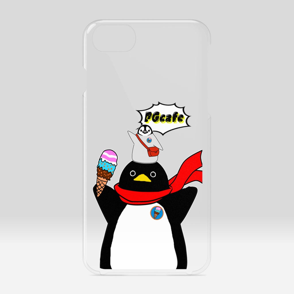 ★ペンギンカフェ★オリジナルクリアiPhoneケース