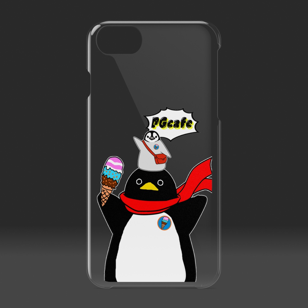 ★ペンギンカフェ★オリジナルクリアiPhoneケース