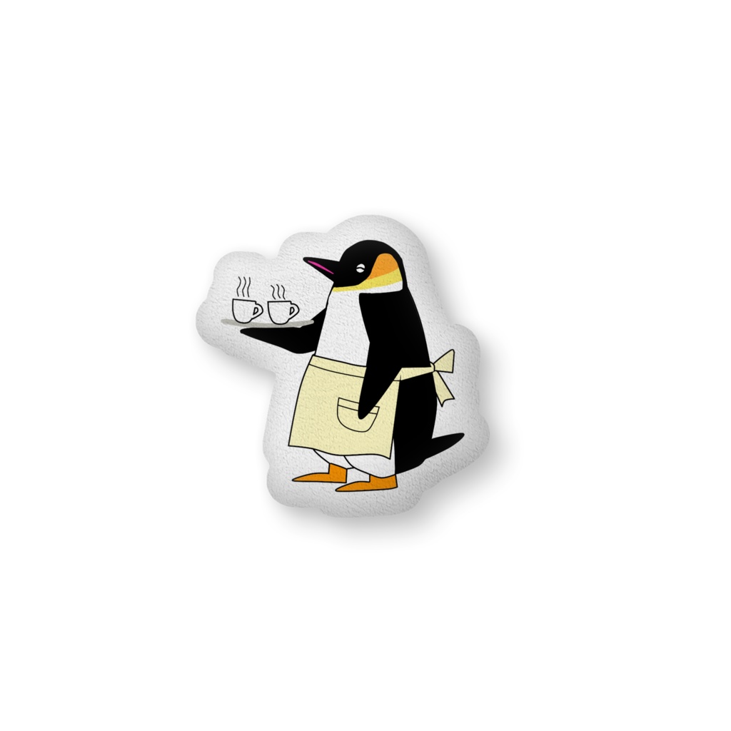 ★ペンギンカフェ★カフェで働くペンギンさんクッション
