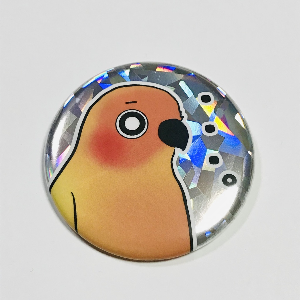 コガネメキシコインコさん缶バッジ(57mm)