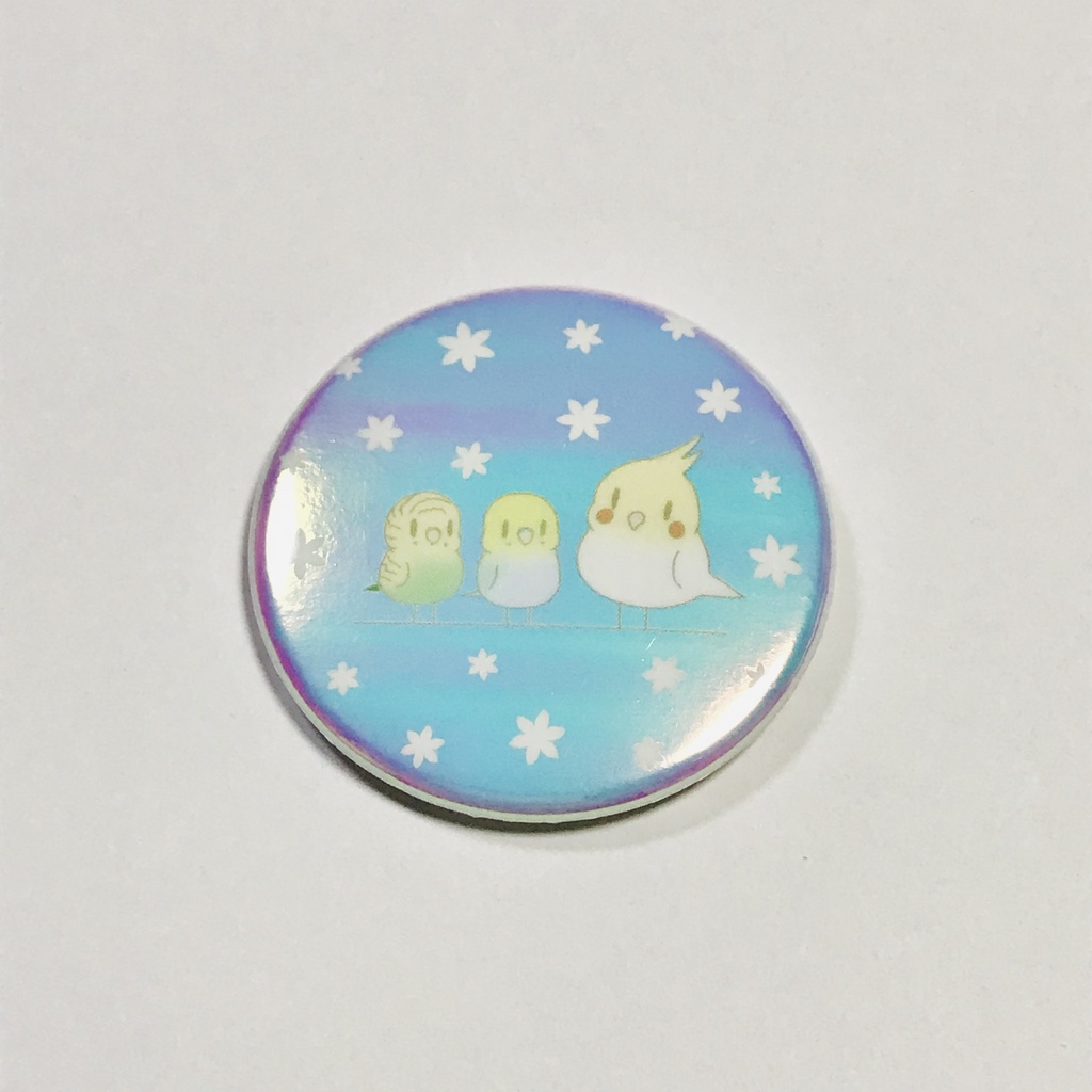 インコちゃんズ缶バッジ(44mm)