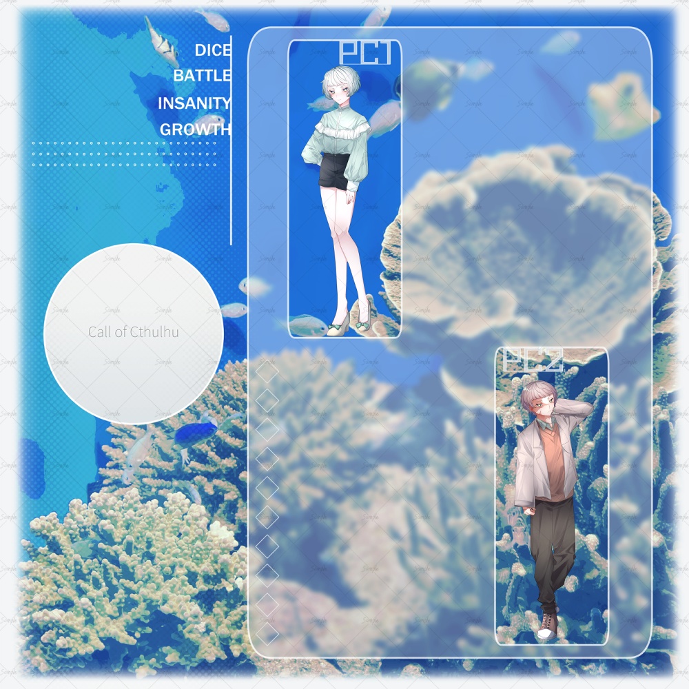 【ZIPを投げるだけ】グラスモーフィズム風部屋素材