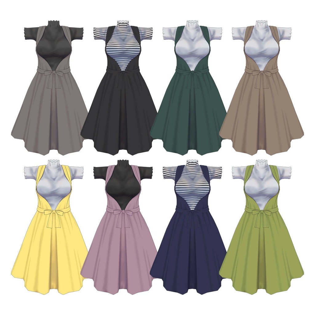 【桔梗】【PB】Front Bow Dress