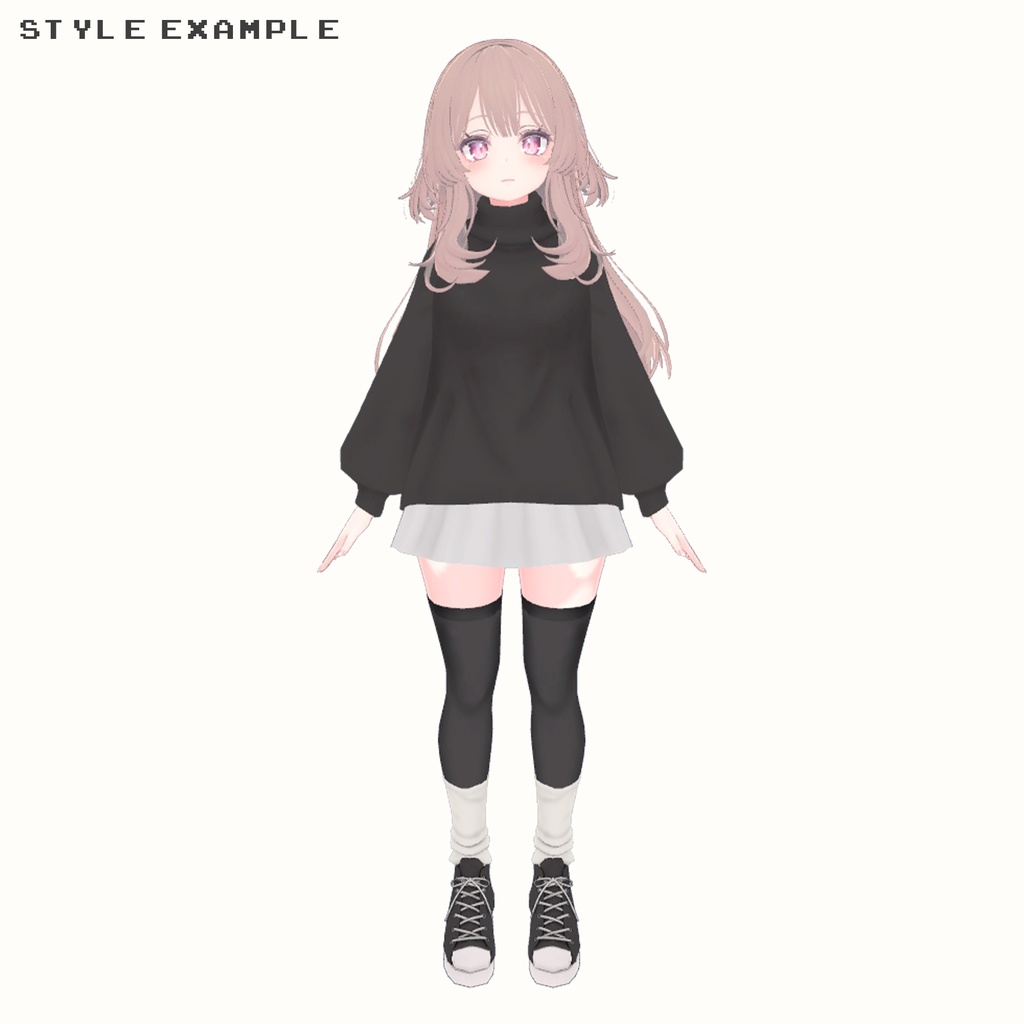 スニーカー、ルーズソックス、ニーソ【萌、セレスティア、桔梗、舞夜用】