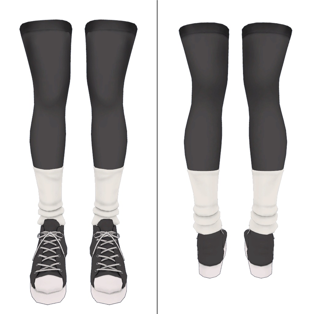 スニーカー、ルーズソックス、ニーソ【萌、セレスティア、桔梗、舞夜用】