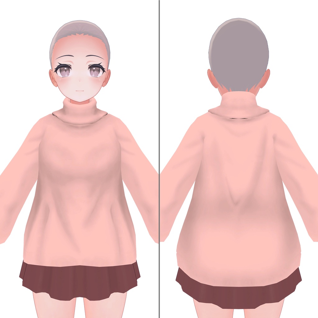 ゆるセーターとルーズソックス【桔梗用】