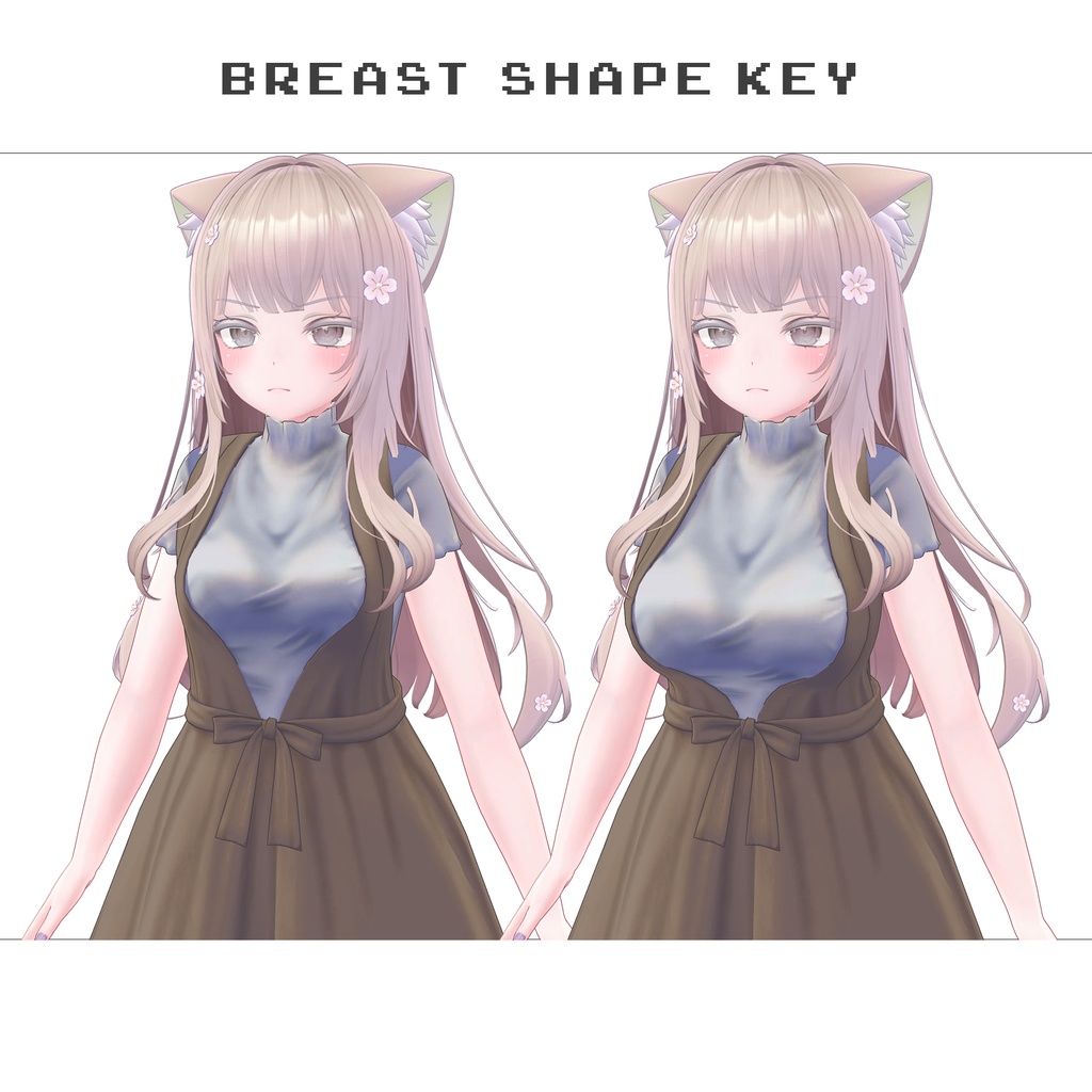 【萌用】リボン付きワンピ