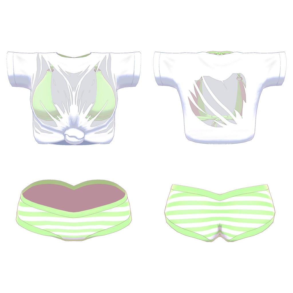 【萌用】濡れTシャツ&水着