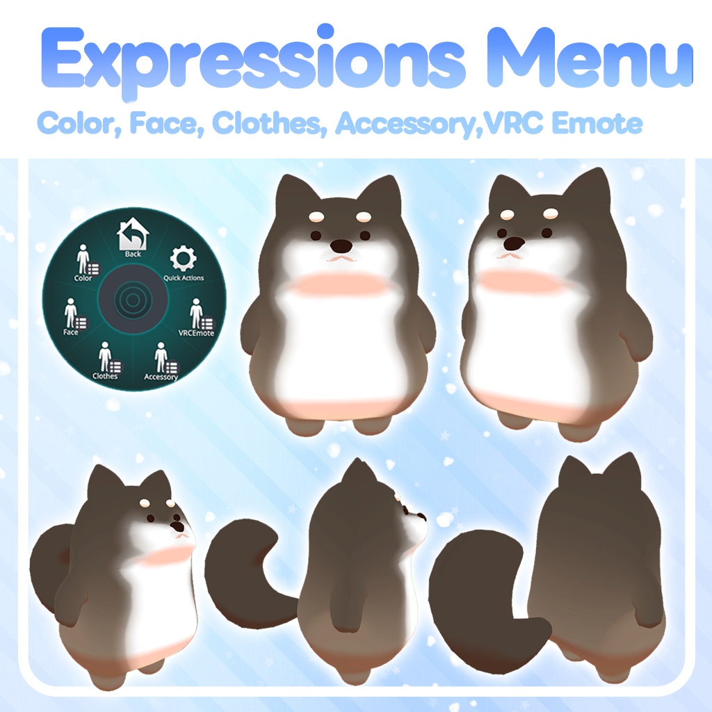 【オリジナル3Dモデル】無料!食べすぎちゃった!柴犬さん