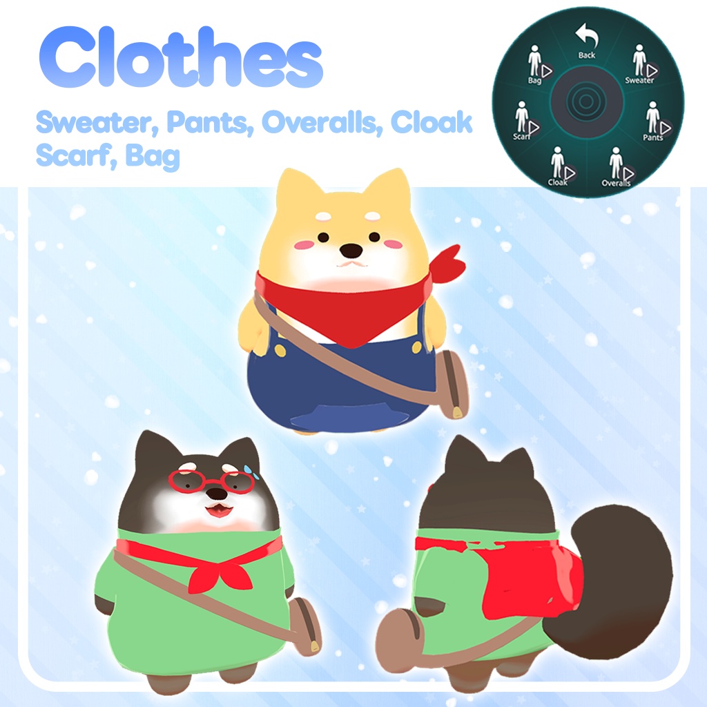 【オリジナル3Dモデル】無料!食べすぎちゃった!柴犬さん