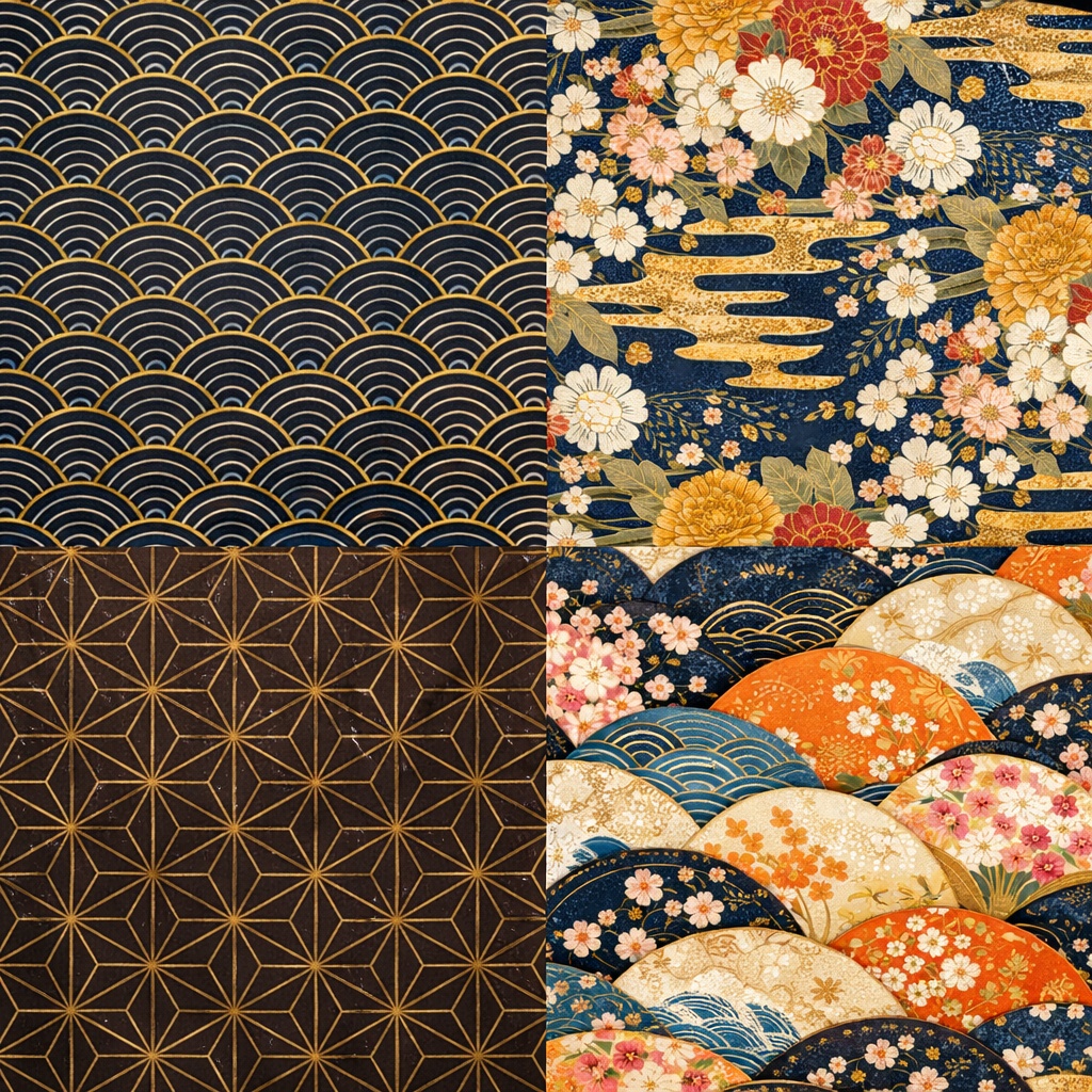 【VRChat向け】和風テクスチャ10枚セット