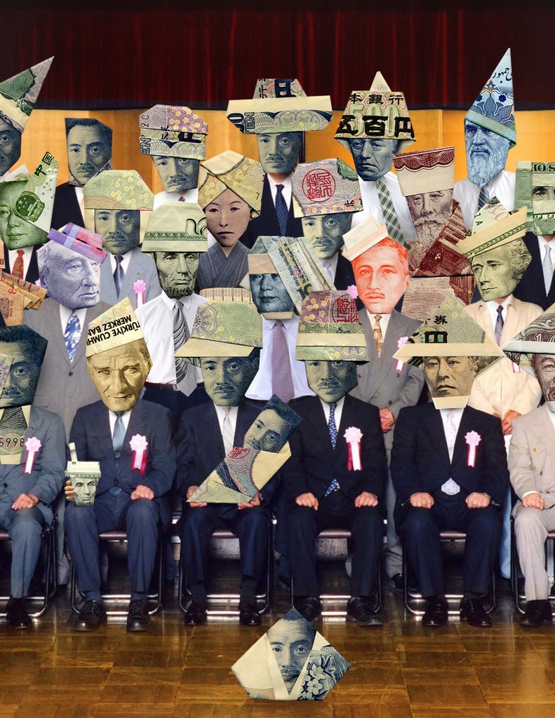 お札おりがみポストカード・記念撮影