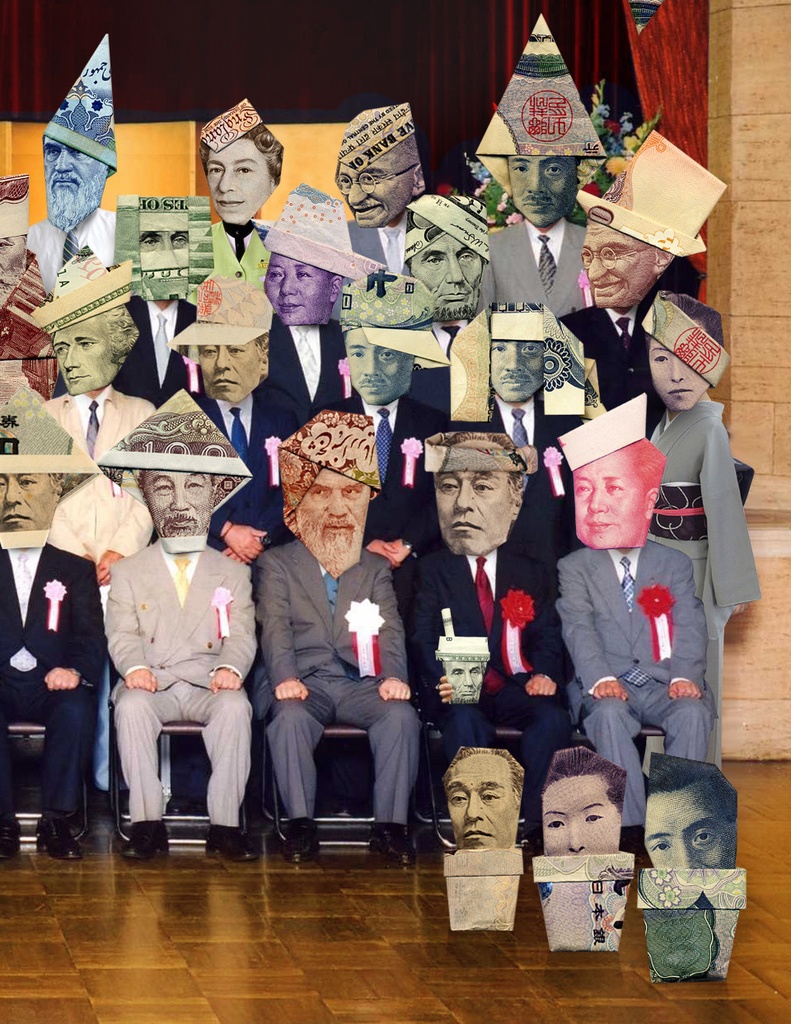 お札おりがみポストカード・記念撮影