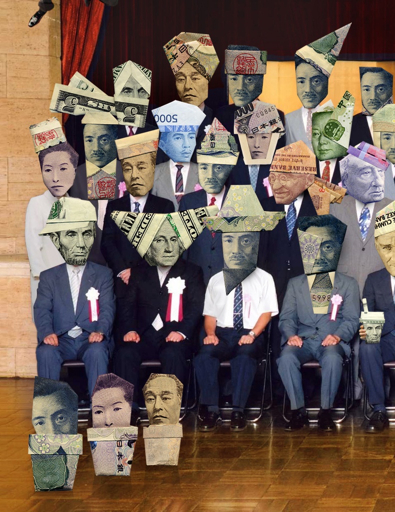 お札おりがみポストカード・記念撮影