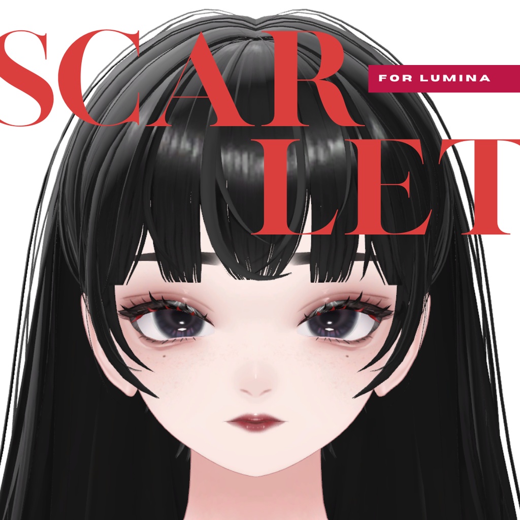 【ルミナ / LUMINA】 Scarlet Makeup + Eye + Tongue + Blendshape