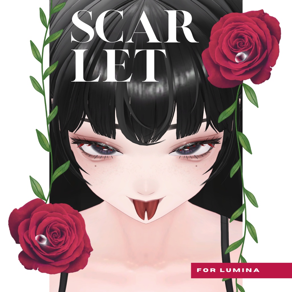 【ルミナ / LUMINA】 Scarlet Makeup + Eye + Tongue + Blendshape