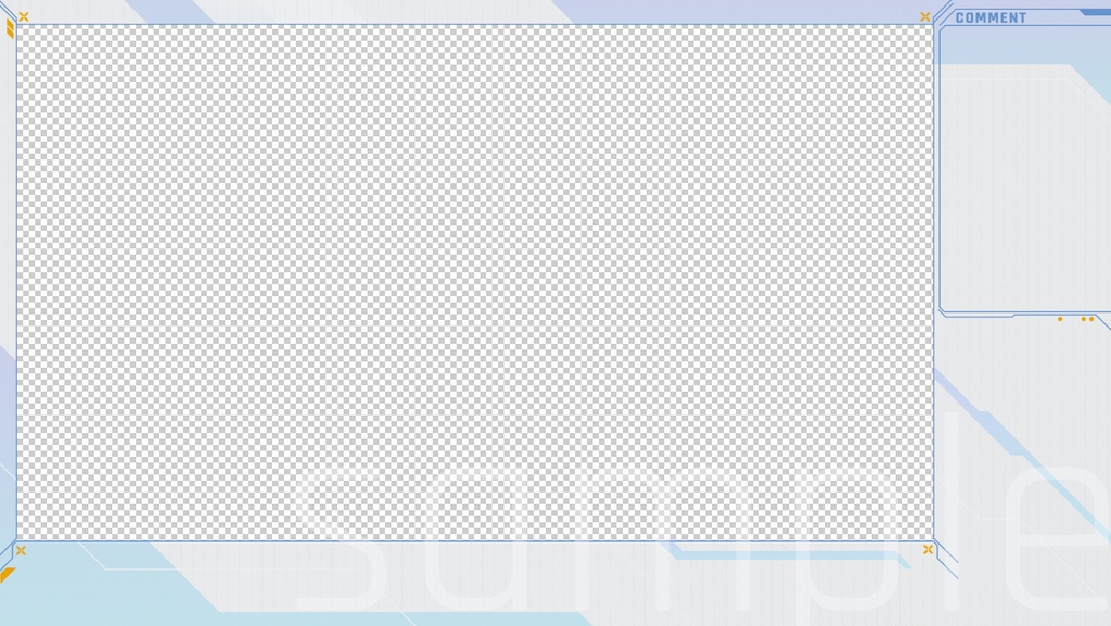 【さいののめ商店】配信者・ #Vtuber 向け 配信画面デザイン・オーバーレイ セット 『White Line』