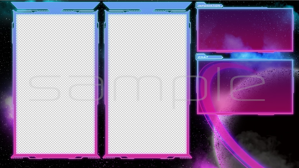 【無料】カードゲーム用対戦動画素材・リモート対戦用配信画面デザイン/オーバーレイ