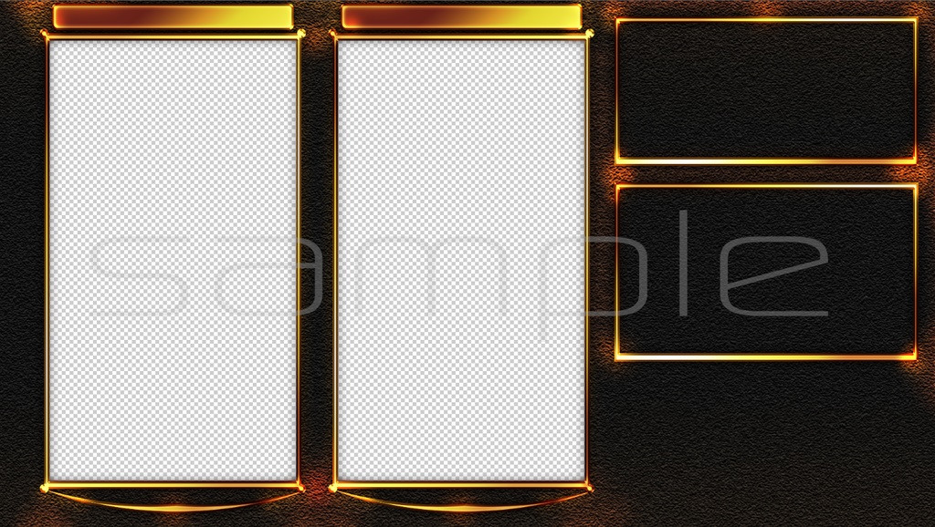 【無料】カードゲーム用対戦動画素材・リモート対戦用配信画面デザイン/オーバーレイ