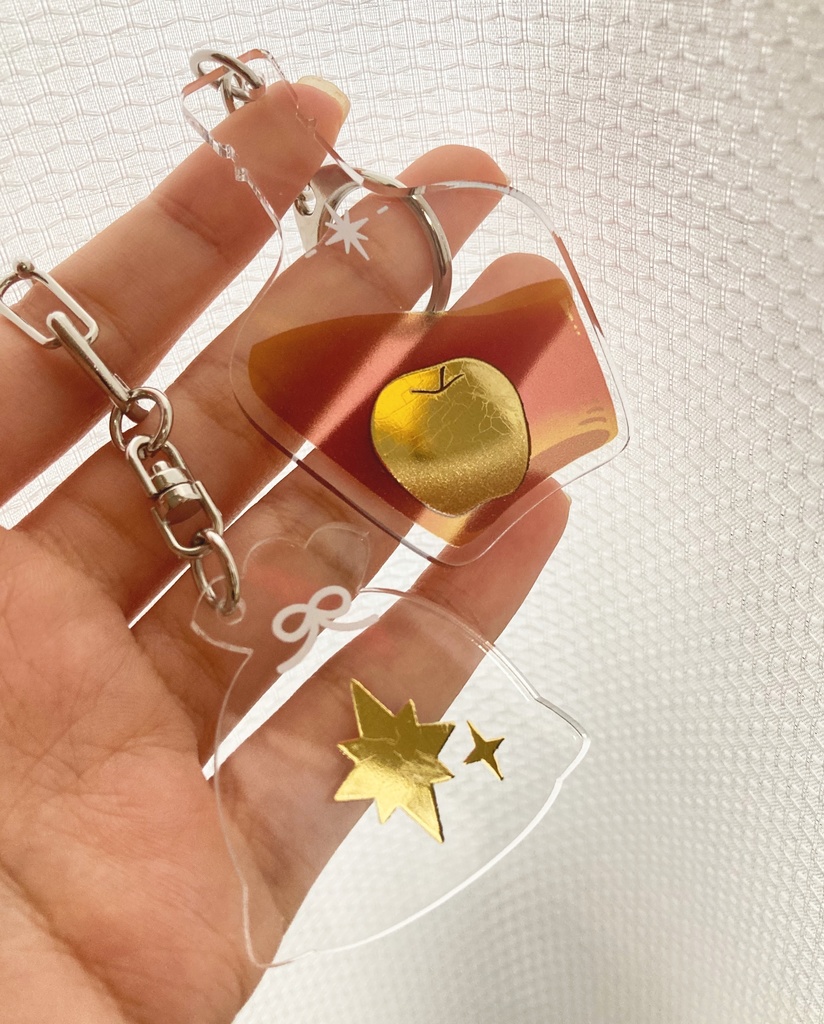 箔押しアクキー