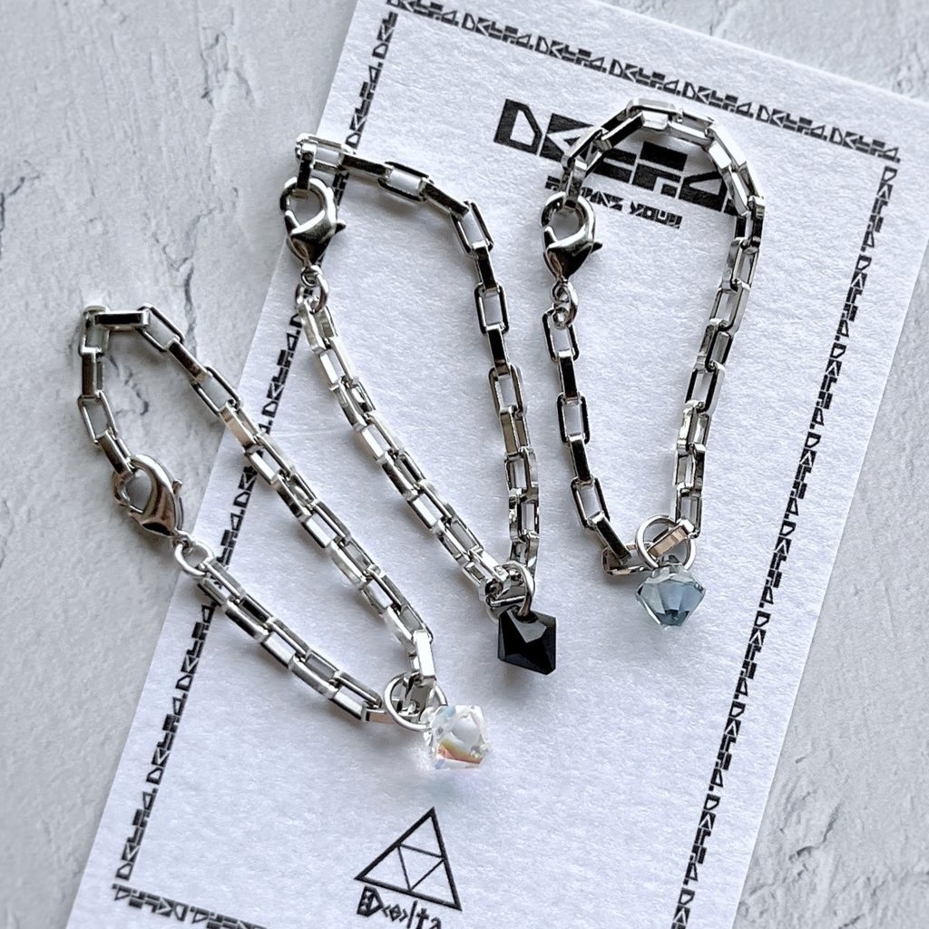 【13cmサイズ&ゴールド追加】スワロ付きカクカクチェーンネックレス【ぬい用】