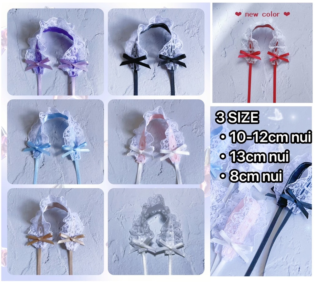 【11/14 ほわぬいサイズ追加】🔯王道ヘッドドレス🔯【3size】