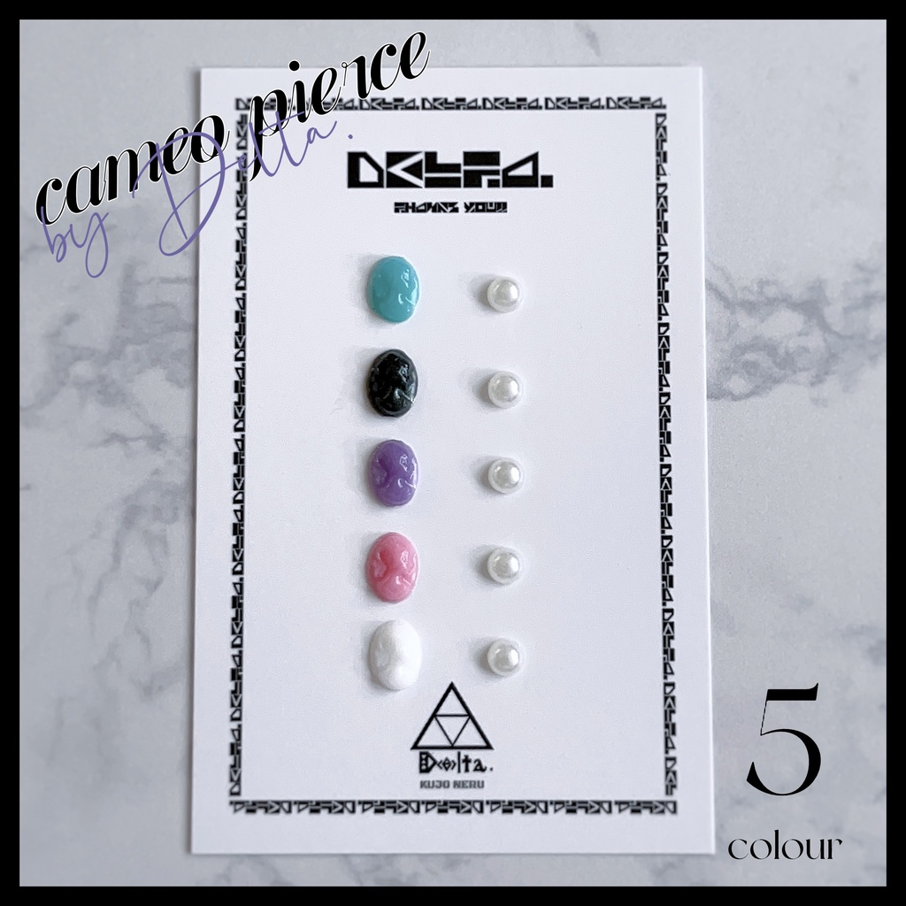 【ぬい用】💎cameo pierce/5color
