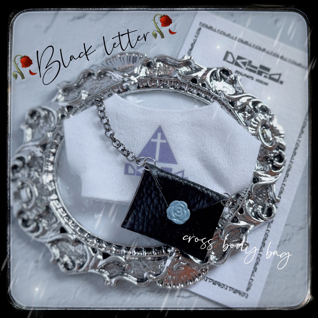 【5/27〆 受注受付中】🖤Black letter 💌6colour🖤