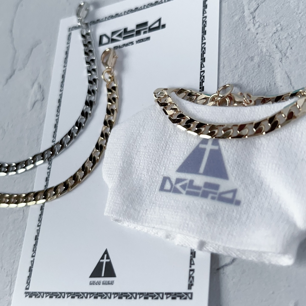 再販【10-13cmぬい用】シンプルペタンコチェーンネックレス