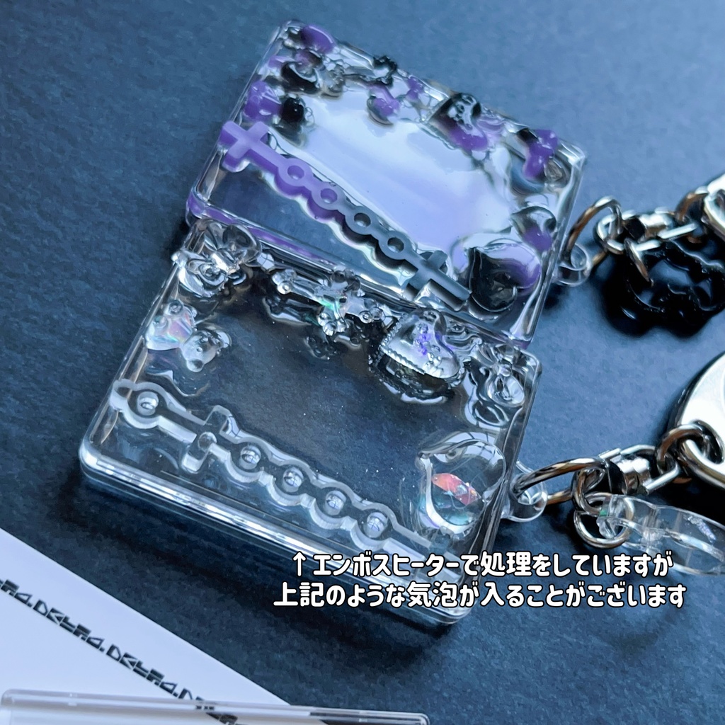 💟デコ!ミニフォトキーホルダー💟3color【証明写真サイズ】