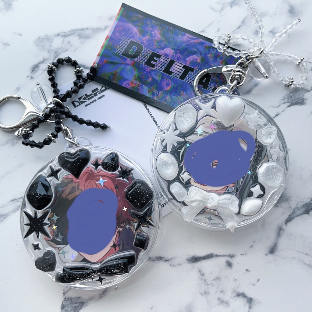 【持ち帰り分 8/31 18時〜】☪️デコキーホルダー/ジュエル☪️【缶バッジやミニアクスタに】