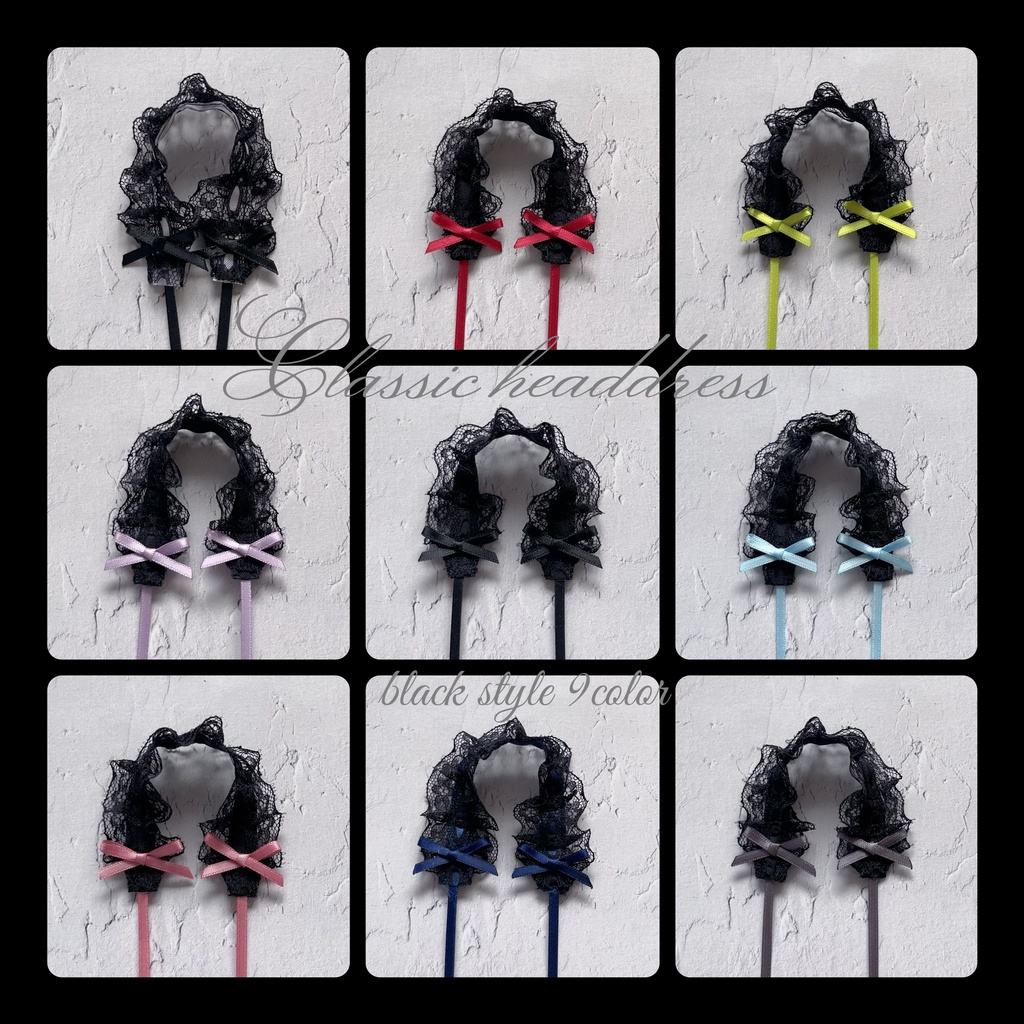 【2/23 20時〜】王道ヘッドドレス/ black style🖤🪽