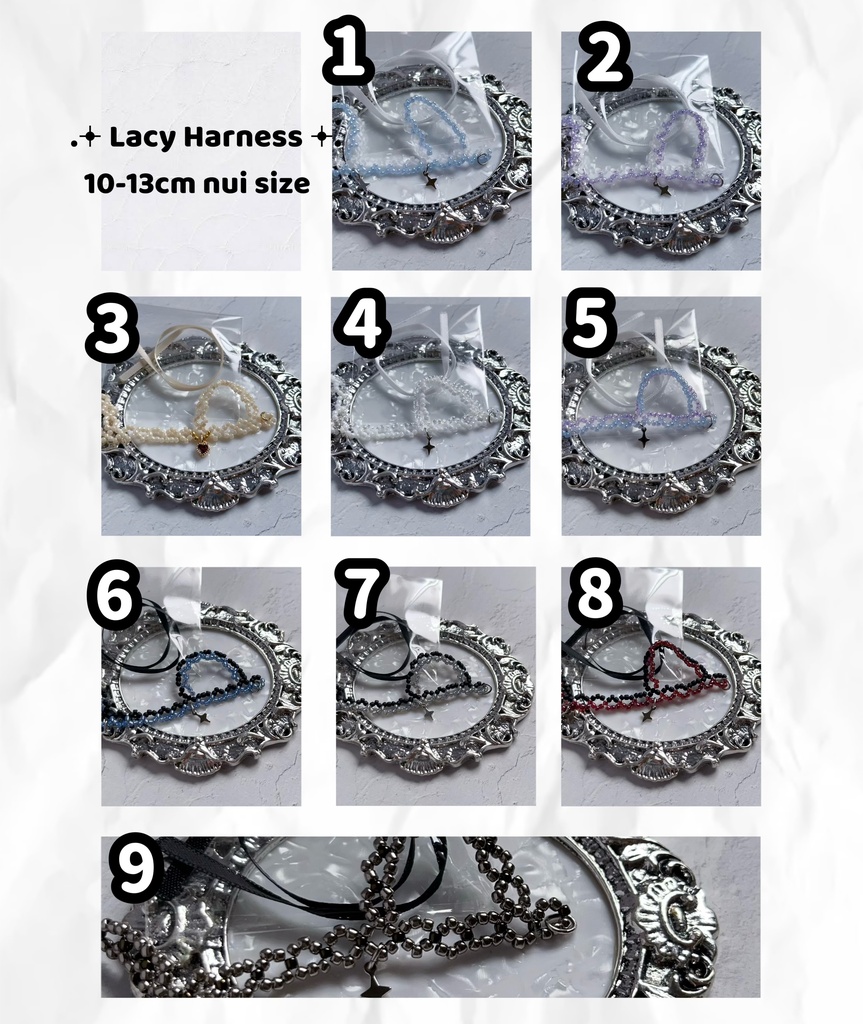 【7/25 23時〜】✧Lacy Harness✧/color【10-13cmぬい用】
