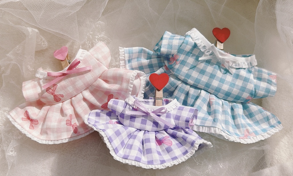 ギンガムチェック柄ワンピース