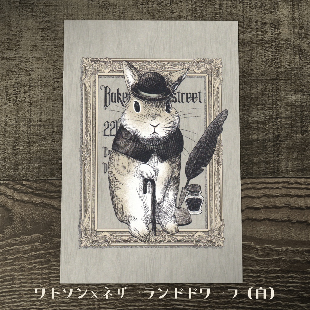 うさぎとインコ ポストカードセット【T : 1】